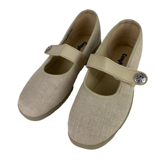 Cosyfeet Shoes Flats Mary Jane Women’s US Size 9 Tan Brown Hook & Loop Comfort - Picture 3 of 12